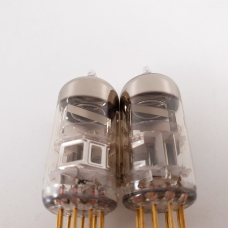 2 X E88C / 8255 SINGLE TRIODE PHILIPS TUBE. GOLD PIN. SQ. 3 MICA. 113/116% MATCHED PAIR. 1. CH78