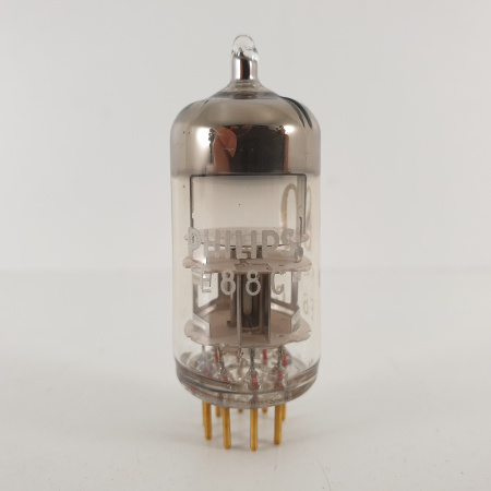 1 X E88C / 8255 SINGLE TRIODE PHILIPS TUBE. GOLD PIN. 89%. 3 MICA. SQ: SPECIAL QUALITY. 3. CH78