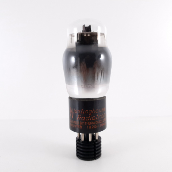 1 X 6V6G WESTINGHOUSE RADIOTRON TUBE. 1940s CANADIAN PROD. 76% CA ENA