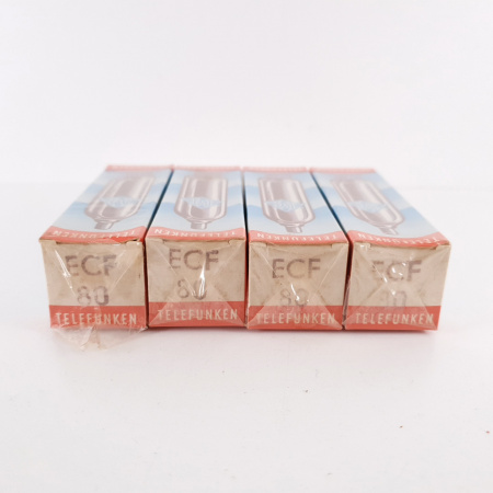 4 X ECF80 TELEFUNKEN TUBE. UNOPENED. NOS/NIB. CA ENA