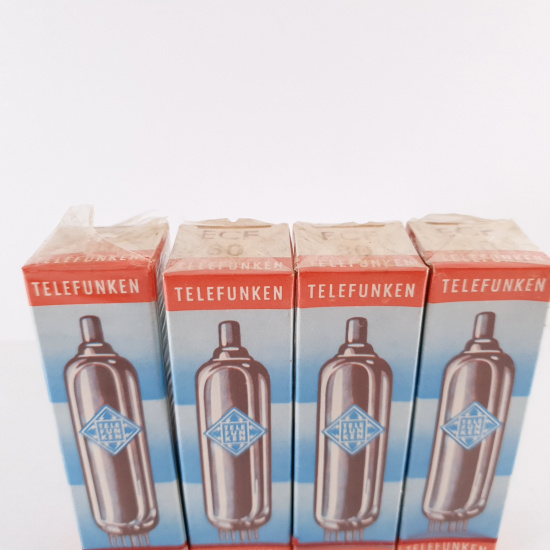 4 X ECF80 TELEFUNKEN TUBE. UNOPENED....