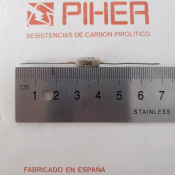 1 X 1/2W 390R 10% 1960s VINTAGE PIHER RESISTOR. NOS. C1795U30F180121