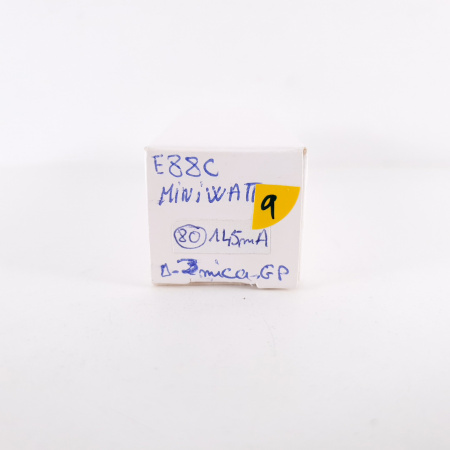 1 X E88C / 8255 SINGLE TRIODE MINIWATT TUBE. 1960s PHILIPS PROD. SQ. GOLD PIN. 145mA/108%. 9. CH78