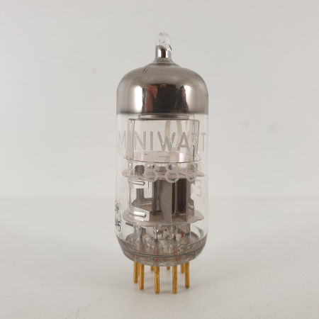 1 X E88C / 8255 SINGLE TRIODE MINIWATT TUBE. 1960s PHILIPS PROD. SQ. GOLD PIN. 145mA/108%. 9. CH78