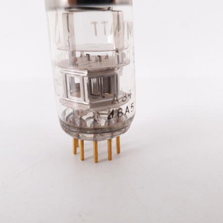 1 X E88C / 8255 SINGLE TRIODE MINIWATT TUBE. 1960s PHILIPS PROD. SQ. GOLD PIN. 145mA/108%. 9. CH78
