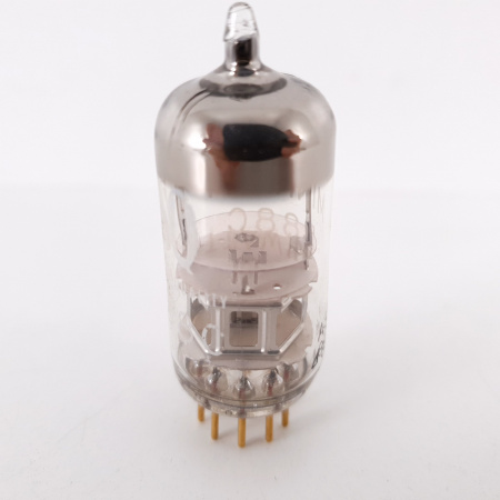 1 X E88C / 8255 SINGLE TRIODE MINIWATT TUBE. 1960s PHILIPS PROD. SQ. GOLD PIN. 145mA/108%. 9. CH78