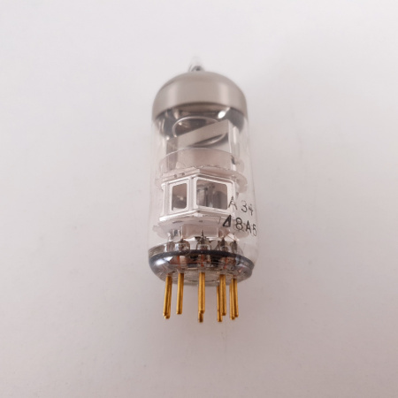 1 X E88C / 8255 SINGLE TRIODE MINIWATT TUBE. 1960s PHILIPS PROD. SQ. GOLD PIN. 145mA/108%. 9. CH78