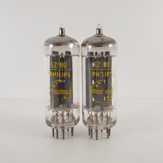 2 X EZ80 PHILIPS TUBE. LA...