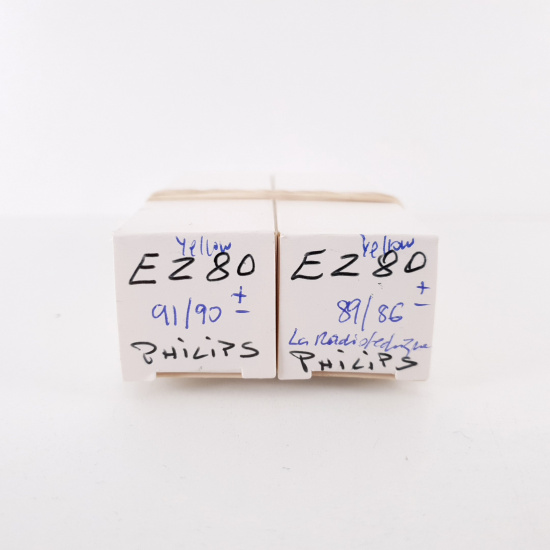 2 X EZ80 PHILIPS TUBE. LA...