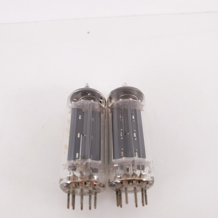 2 X EZ80 PHILIPS TUBE. LA RADIOTECHNIQUE PROD. YELLOW LOGO. MATCHED PAIR. CA ENA