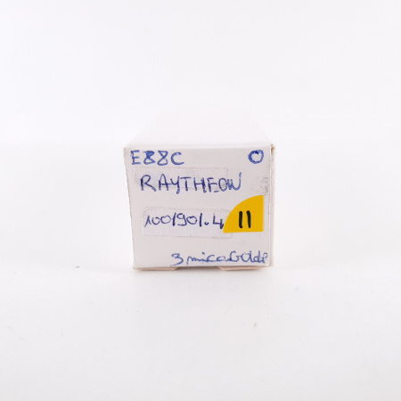 1 X E88C / 8255 SINGLE TRIODE RAYTHEON TUBE. GOLD PIN. 3 MICA. 100%. 11. CH78