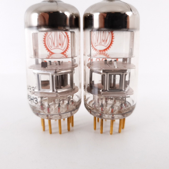2 X E88C / 8255 SINGLE TRIODE VALVO...