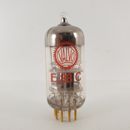 1 X E88C / 8255 SINGLE TRIODE VALVO TUBE. GOLD PIN. 3 MICA.