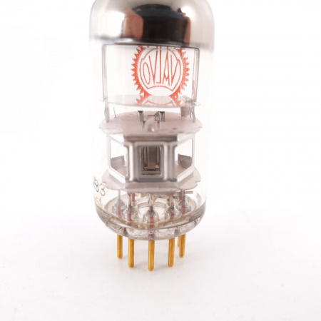 1 X E88C / 8255 SINGLE TRIODE VALVO TUBE. GOLD PIN. 3 MICA.