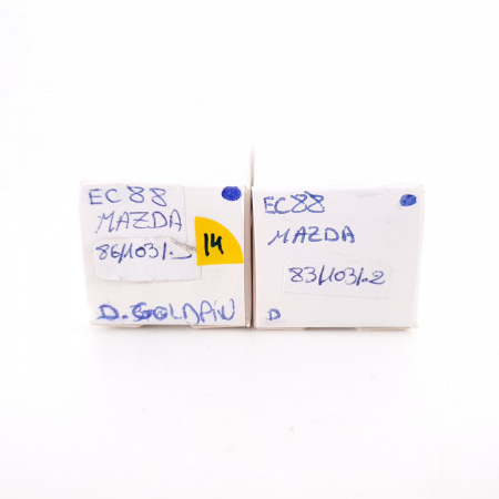 2 X EC88 MAZDA TUBE. 1960s VALVO PROD. GOLD PIN. SOLID GETTER. CH78
