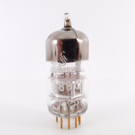 1 X E88C / 8255 SINGLE TRIODE SIEMENS TUBE. GOLD PIN. 3 MICA. 104%. 20. CH78