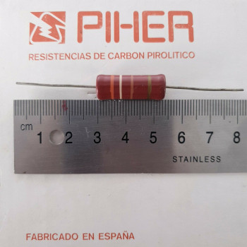 1 X 2W 390R 5% 1970s VINTAGE PIHER RESISTOR. NOS. C1827U103F180121