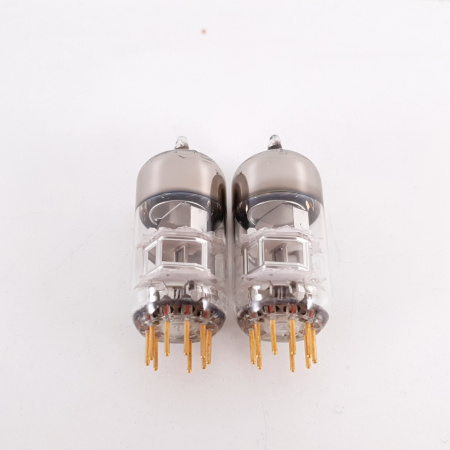 2 X E88C / 8255 SINGLE TRIODE HALTRON TUBE. TUNGSRAM PROD. GOLD PIN. 67/67% MATCHED PAIR. 17. CH78