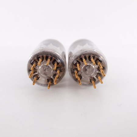 2 X E88C / 8255 SINGLE TRIODE HALTRON TUBE. TUNGSRAM PROD. GOLD PIN. 67/67% MATCHED PAIR. 17. CH78