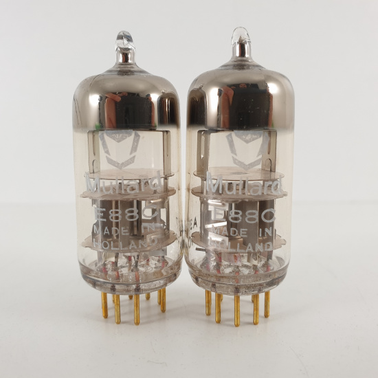 2 X E88C / 8255 SINGLE TRIODE MULLARD...