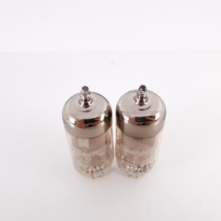 2 X E88C / 8255 SINGLE TRIODE MULLARD TUBE. 1960s PHILIPS PROD. GOLD PIN. 3M. 92/91%. 22. CH78
