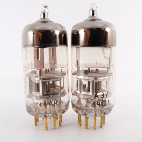 2 X E88C / 8255 SINGLE TRIODE MULLARD...