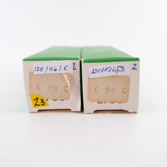 2 X E88C / 8255 SINGLE TRIODE MULLARD...