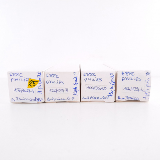 4 X E88C / 8255 SINGLE TRIODE PHILIPS...