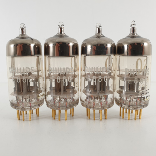 4 X E88C / 8255 SINGLE TRIODE PHILIPS...