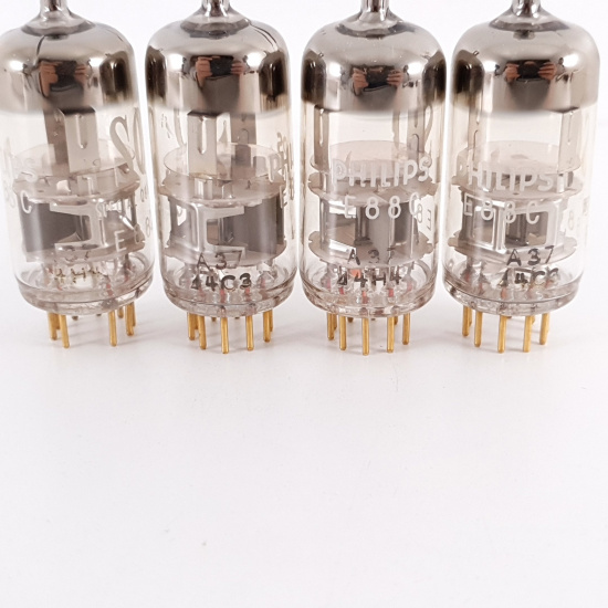4 X E88C / 8255 SINGLE TRIODE PHILIPS...