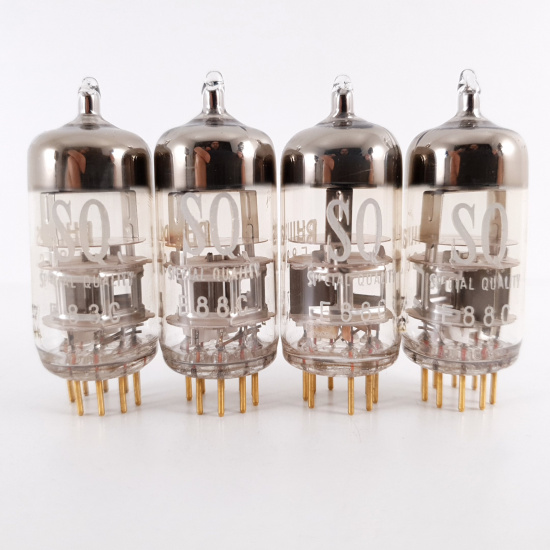 4 X E88C / 8255 SINGLE TRIODE PHILIPS...