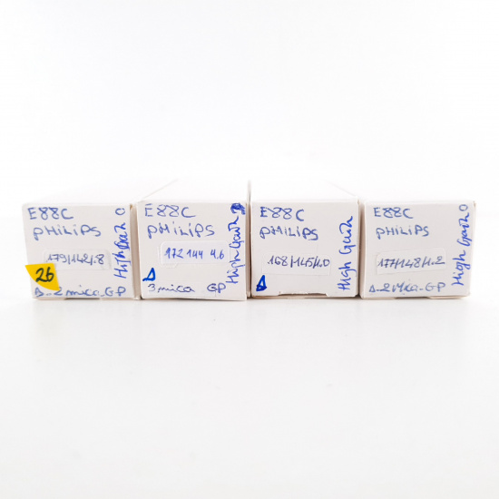 4 X E88C / 8255 SINGLE TRIODE PHILIPS...