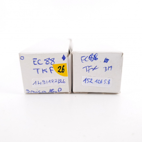 2 X EC88 TELEFUNKEN TUBE. GOLD PIN. 3...
