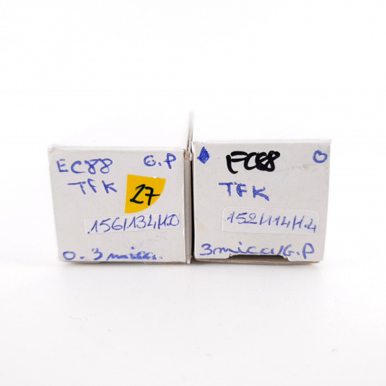 2 X EC88 TELEFUNKEN TUBE. GOLD PIN. 3...