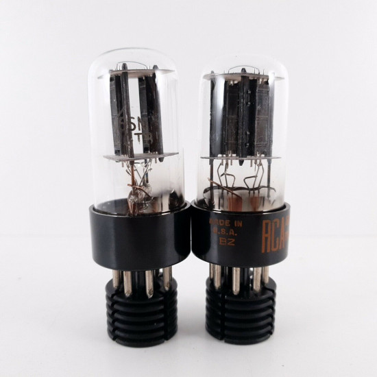 2 X 6SN7GTB RCA TUBE. 1960s PROD. BLACK PLATES. MATCHED PAIR 4. CK  ENA