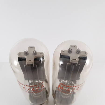 2 X 4242A TUBE. 4242A MARCONI STC. METAL BASE. 111/115% NOS/NIB MATCHED PAIR 1