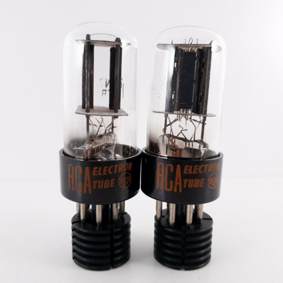 2 X 6SN7GTB RCA TUBE. 1960s PROD. BLACK PLATES. MATCHED PAIR 4. CK  ENA