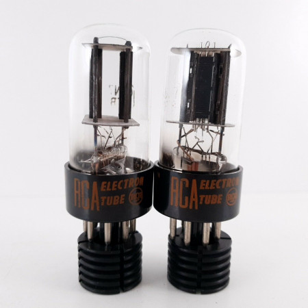 2 X 6SN7GTB RCA TUBE. 1960s PROD. BLACK PLATES. MATCHED PAIR 4. CK  ENA