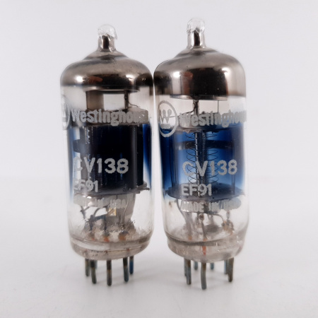 2 X EF91 / 6AM6 / CV138 WESTINGHOUSE TUBE. 1. CH80