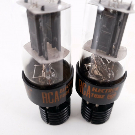 2 X 6SN7GTB RCA TUBE. 1960s PROD. BLACK PLATES. MATCHED PAIR 4. CK  ENA