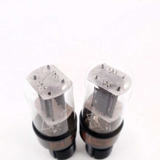 2 X 6SN7GTB RCA TUBE. 1960s PROD. BLACK PLATES. MATCHED PAIR 4. CK  ENA