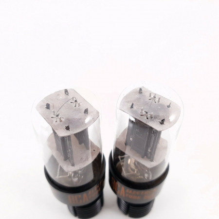 2 X 6SN7GTB RCA TUBE. 1960s PROD. BLACK PLATES. MATCHED PAIR 4. CK  ENA