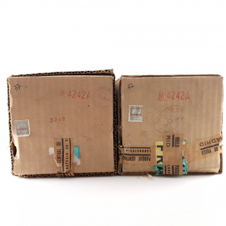 2 X 4242A TUBE. 4242A MARCONI STC. METAL BASE. 111/115% NOS/NIB MATCHED PAIR 1