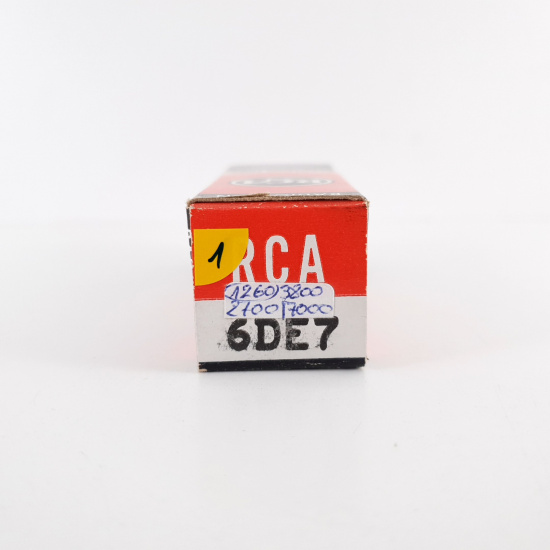 1 X 6DE7 RCA TUBE. 1960s PRODUCTION. SOLID GETTER. 1. CH81