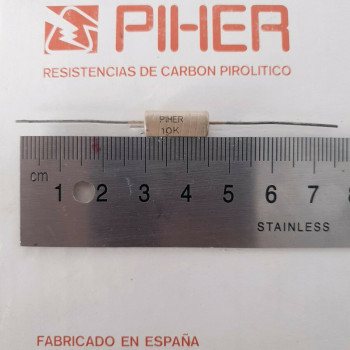 1 X 1W 10K 10% 1960s VINTAGE PIHER RESISTOR. NOS. C1795U1F180121