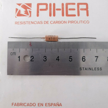 1 X 1/2W 47R 10% 1960s VINTAGE PIHER RESISTOR. NOS. C1795U1F180121