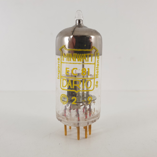 1 X EC81 MINIWATT-DARIO TUBE. COPPER...