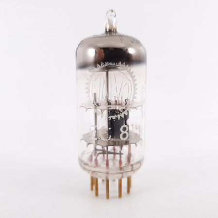 1 X EC81 VALVO TUBE. 1960s PHILIPS PROD. GOLD PIN. COPPER RODS. 9. CH81