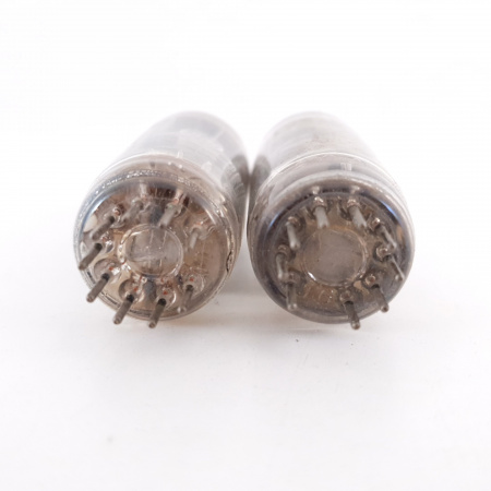 2 X 6203 GENERAL ELECTRIC TUBE. BLACK PLATES. MATCHED PAIR. 11. CH81