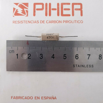 1 X 1W 470K 10% 1960s VINTAGE PIHER RESISTOR. NOS. C1795U7F180121